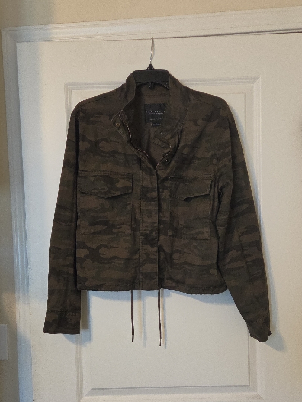 Sanctuary Olive Green Camo Utility Jacket